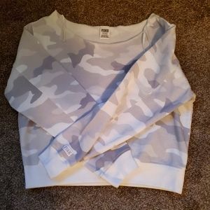 VS PINK crop crew sweater